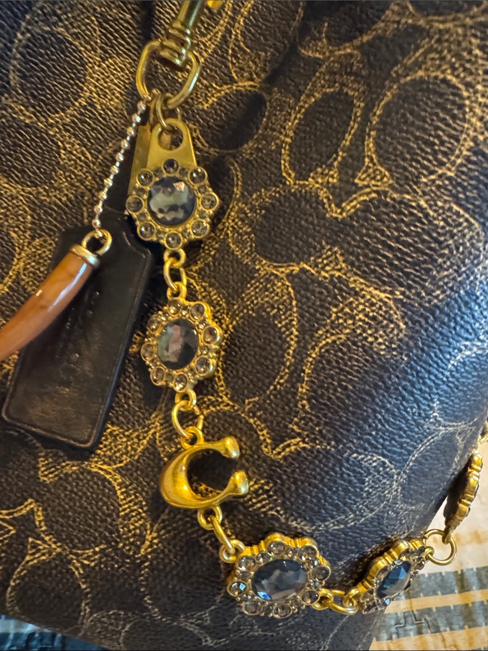 Coach Rowan bucket bag signature loved print READ AS IS - Picture 8 of 8
